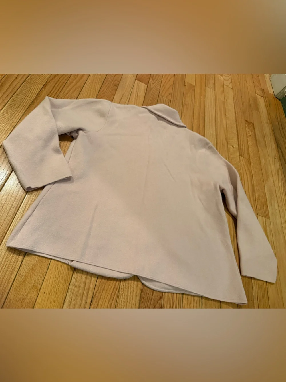 Chaps Light Pink Single-Breasted Cotton Tailored Blazer